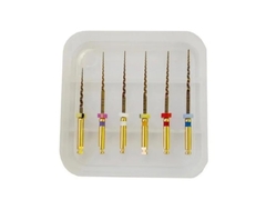 Стоматологические эндофайлы Теплоактивированные Золотые НИТИ Гибкие стоматологические файлы Ротационные корневые каналы