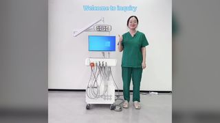 Стоматологическая установка с внутриротовой камерой, регулируемым светодиодным смотровым светильником и компьютером Windows