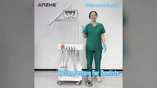 Portable Dental Unit with Butterfly LED Whitening Lamp Built In Air Compressor Ultrasonic Scaler LED