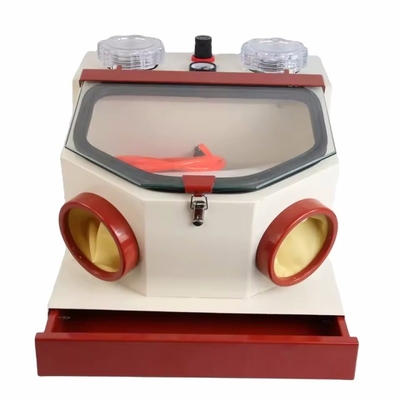 Большое окно Twin Pen Dental Sandblaster с ящиком Мощное стоматологическое лабораторное оборудование