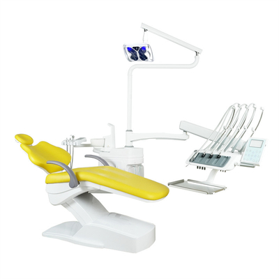 Foshan Factory Dental Chair Unit 16 Sets One Container with Free Curing Light and Dental Scaler Top Mounted Dental Unit (Фошанская фабрика стоматологического стула 16 комплектует один контейнер с бесплатным лечебным светом и стоматологическим скаляром)