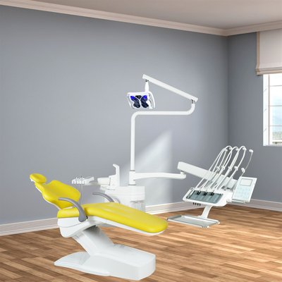Foshan Factory Dental Chair Unit 16 Sets One Container with Free Curing Light and Dental Scaler Top Mounted Dental Unit (Фошанская фабрика стоматологического стула 16 комплектует один контейнер с бесплатным лечебным светом и стоматологическим скаляром)