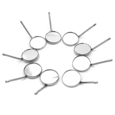 Хорошая цена. Противотуманный стоматологический инструмент Простое зеркало Нержавеющая сталь Устные рефлекторы Автокальвируемые зубные ротовые зеркала онлайн