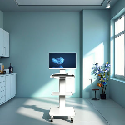 Хорошая цена. Больничный оральный сканер Мобильная сестринская тележка 3 слоя стоматологическая тележка Мобильная тележка из нержавеющей стали с встроенным розеткой онлайн