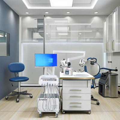 Профессиональная стоматологическая фабрика Мобильная стоматологическая тележка 220В Стоматологическая установка с оральной камерой портативная стоматологическая терапия