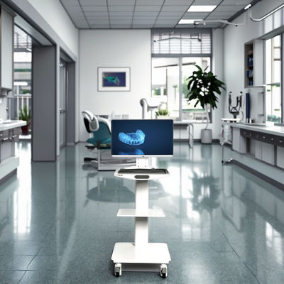 Хорошая цена. Обустройство стоматологической больницы Компьютер Мобильная стоматологическая тележка Мобильная больничная тележка Мобильная тележка из нержавеющей стали с тормозом онлайн