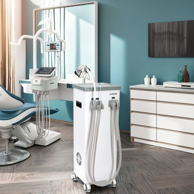 Хорошая цена. Мобильное зубное всасывающее устройство с резервуаром для грязной воды Автоматический дренажный зубной слюнный эжектор всасывание 800 л в минуту всасывающее устройство онлайн