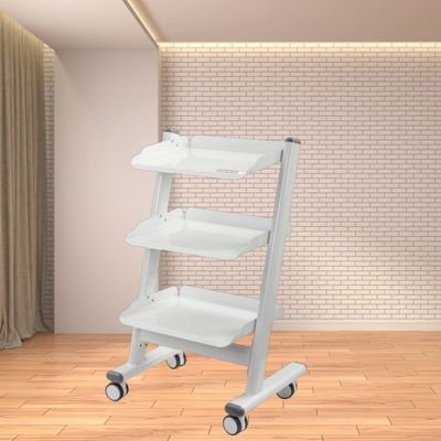 Легкая стоматологическая тележка для клиники, 3-х ярусная металлическая тележка для стоматологического оборудования с розеткой, тележка для медицинских инструментов