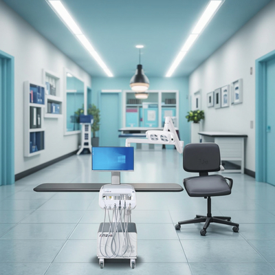 Стоматологическая тележка Anzhe Factory для стоматологического лечения, 550 Вт, передвижная стоматологическая тележка со светодиодной операционной лампой, 220 В, портативная стоматологическая тележка