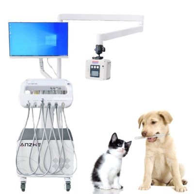 Хорошая цена. Vet Medical New Portable Dental Device Mobile Dental Unit for Pets Luxury Dental Equipment Trolley Cart With X Ray онлайн