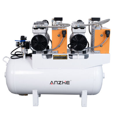 Хорошая цена. 60L стоматологический воздушный компрессор с сушилкой 1700W тихий воздушный насос без масла для 4 стоматологических стульев медицинский воздушный компрессор онлайн