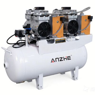 Хорошая цена. 60L резервуар 1700W мощность нефтяной зубной воздушный компрессор с сушилкой для 4 стоматологических стульев онлайн