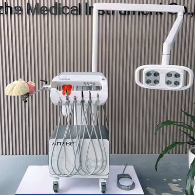 550W 0.8Mpa 38DB Mobile Dental Training Unit with Air Compressor for Dental School Simulation Phantom Head